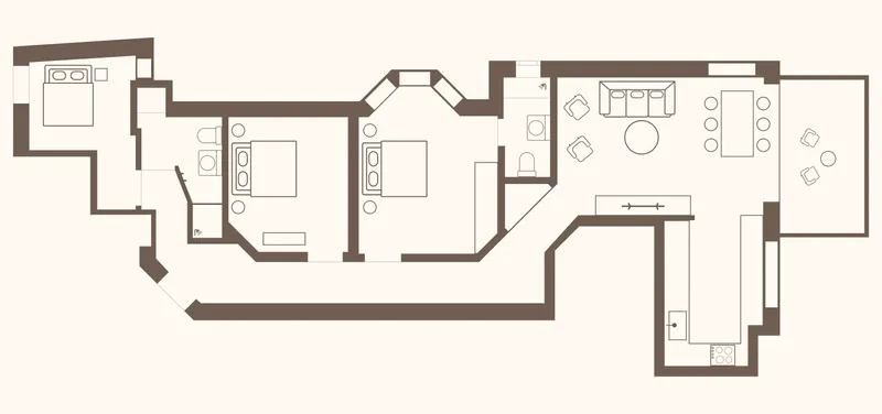 peach floor plan
